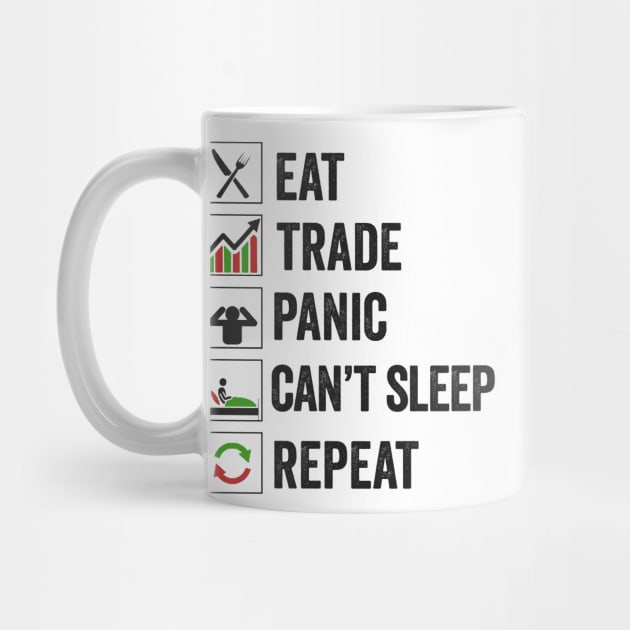 Stock Exchange Gift Eat Trade Panic Can't Sleep Repeat by Mesyo